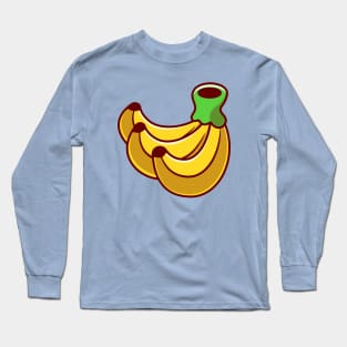 Banana Cartoon Illustration Long Sleeve T-Shirt